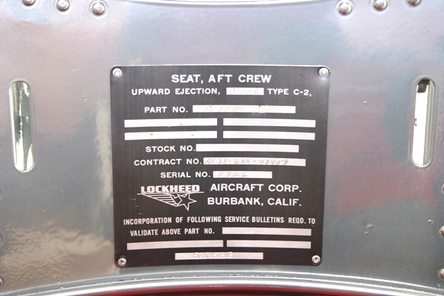 F104 Star Fighter Lockheed Ejection Seat7